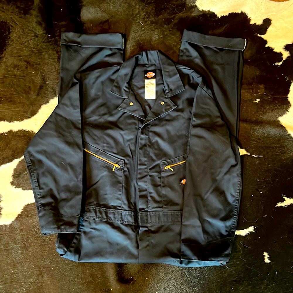 Men’s Dickies Navy Coverall One Piece Long Sleeve